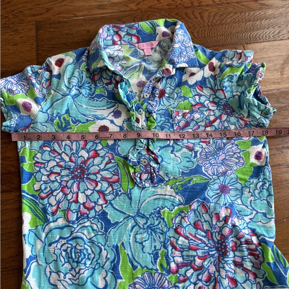 Lilly Pulitzer Blue‎ Mayflower Print Shift Dress - Picture 10 of 11